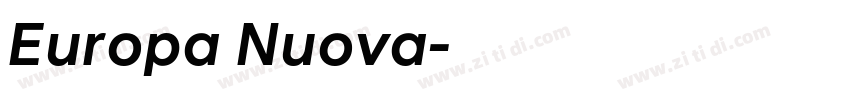 Europa Nuova字体转换